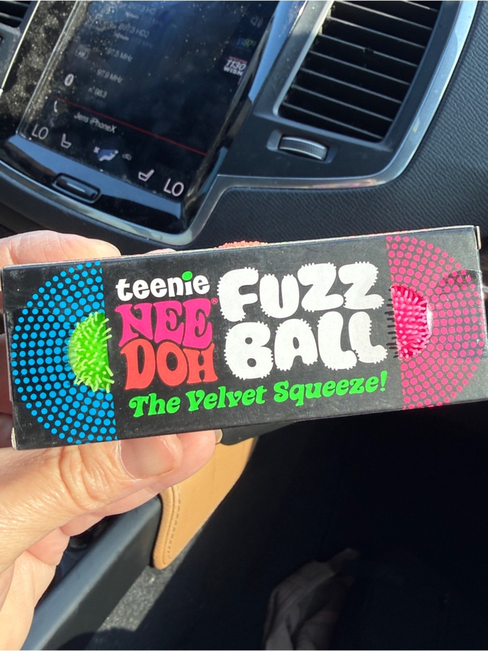 Schylling- Needoh- Teenie Nee Doh Fuzz Ball - Velvet Squeeze -3 pack